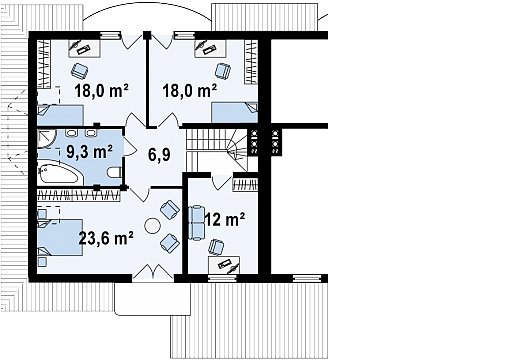 Планировка. Проект двухэтажного дома, 224м2