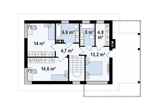 Планировка. Проект двухэтажного дома, 160м2
