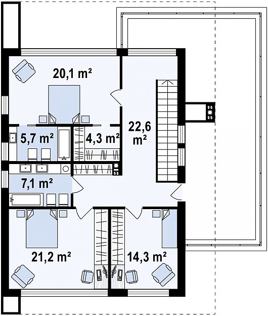 Планировка. Проект двухэтажного дома, 237м2