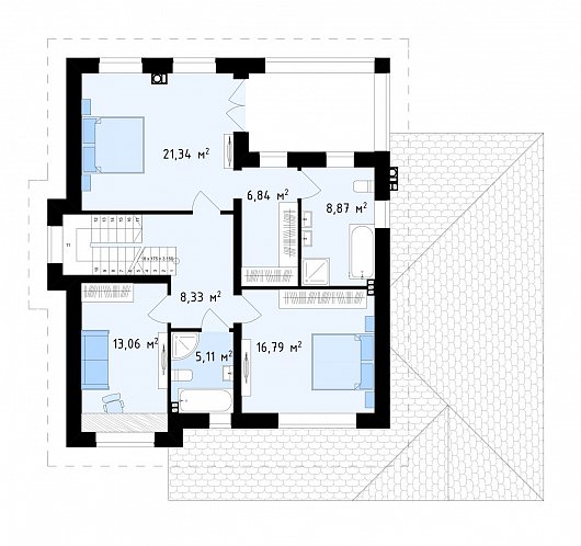 Планировка. Проект двухэтажного дома, 199м2