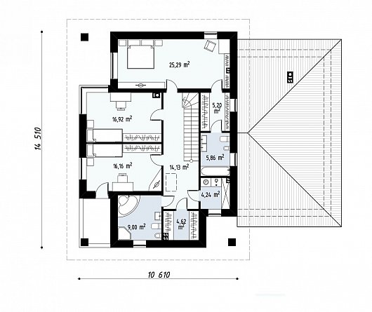 Планировка. Проект двухэтажного дома, 267м2