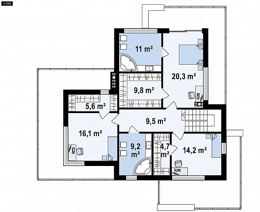 Планировка. Проект двухэтажного дома, 242м2