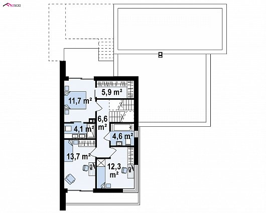 Планировка. Проект двухэтажного дома, 207м2