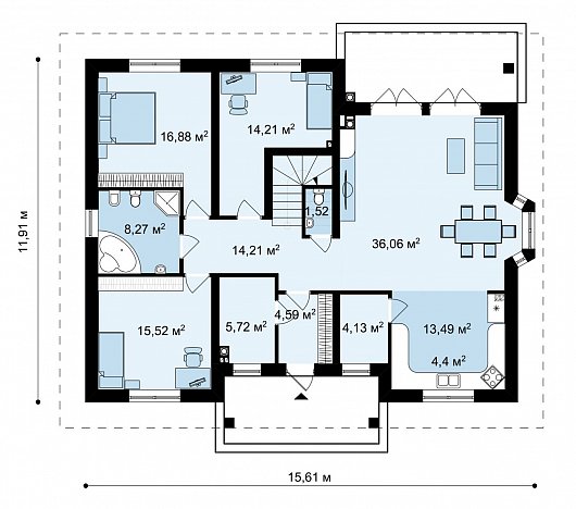 Планировка. Проект двухэтажного дома, 234м2
