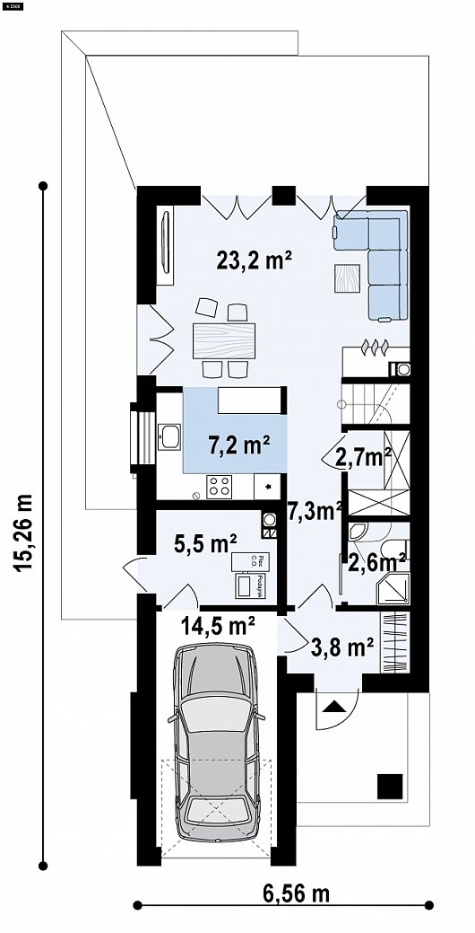 Планировка. Проект двухэтажного дома, 119м2